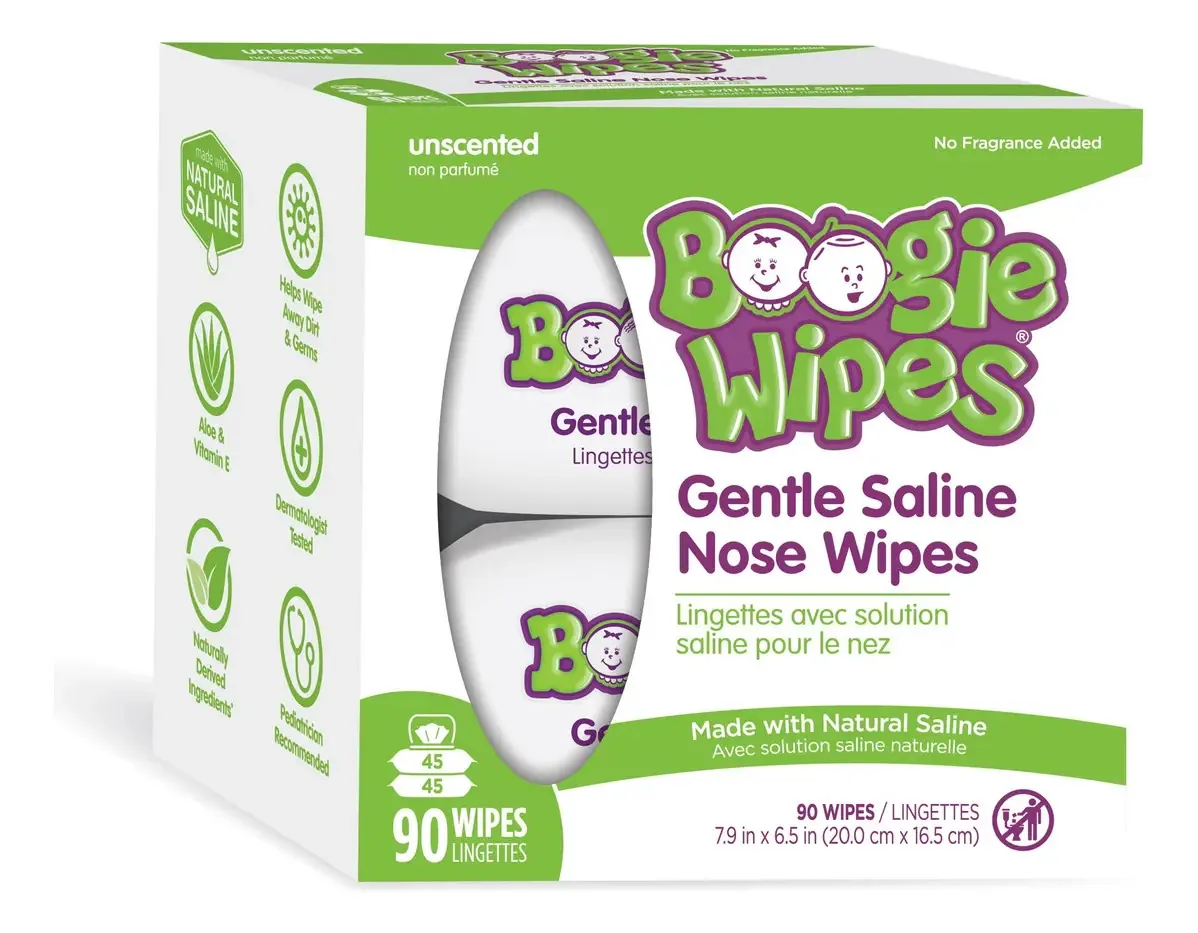 Boogie Wipes 90 Lençinhos Umedecidos Com Soro Fisiológico