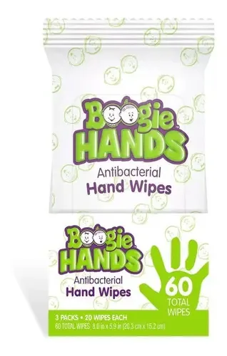 Toalhas umedecidas Boogie Wipes Hands 20 u pacote x 1