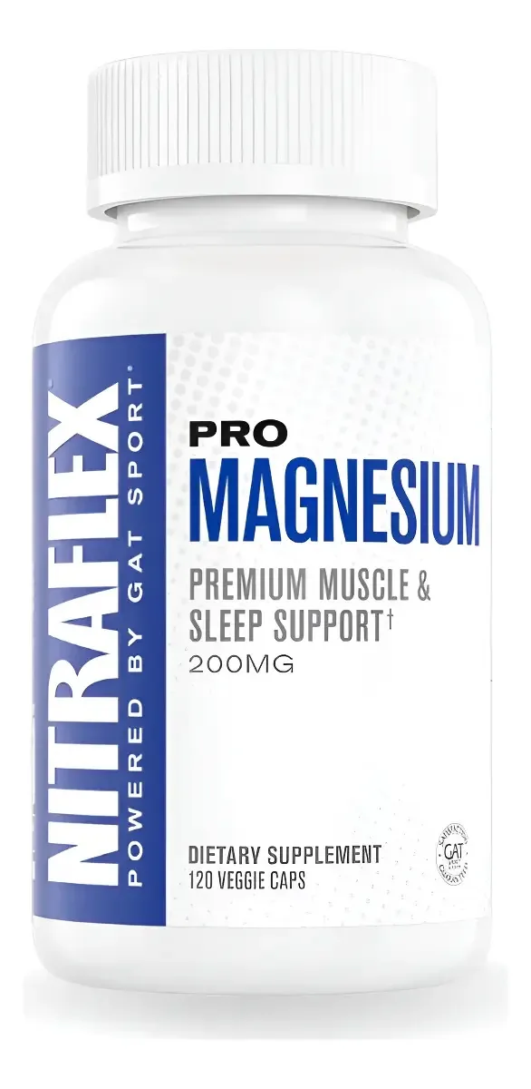 Vitaminas do complexo de magnésio Gat Nitraflex Magnésio 180 cápsulas Sabor sem sabor