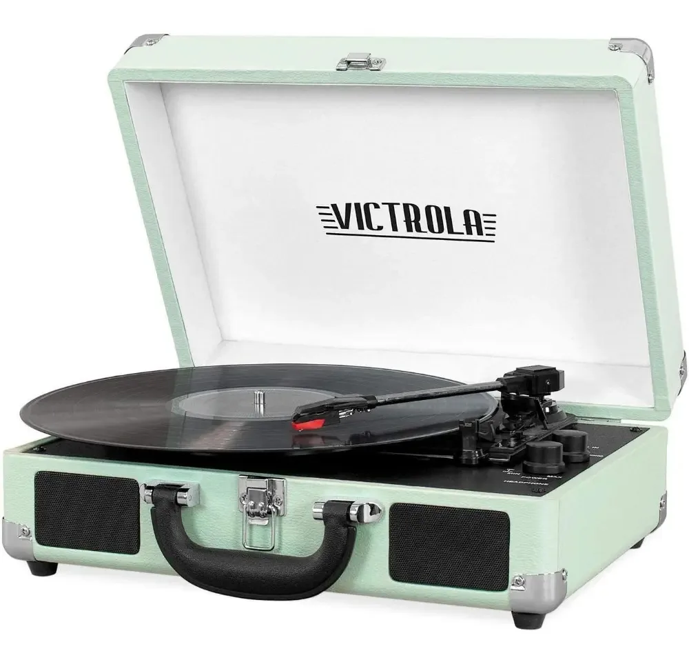 Toca-discos Bluetooth Victoria de 3 velocidades - branco