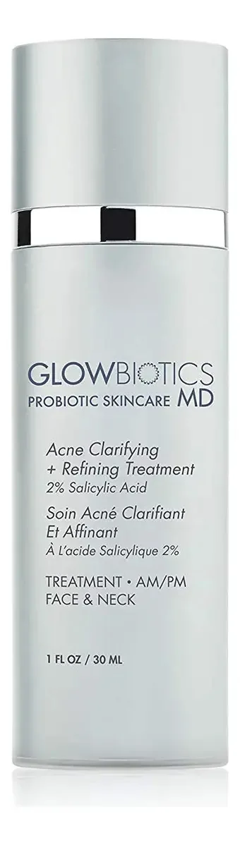 Tratamento de limpeza e refinamento da acne Glowbiotics: gel