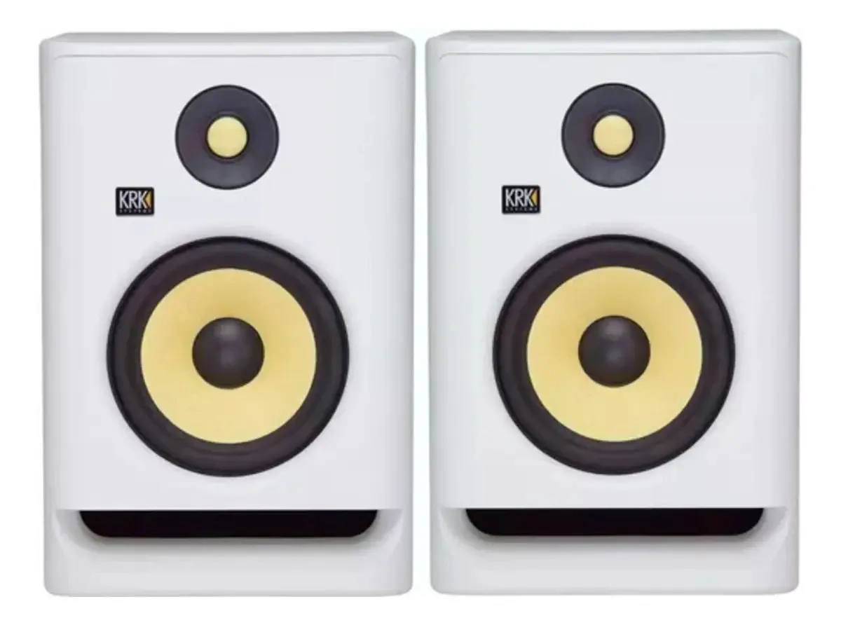 Monitor De Audio Krk Rokit 7 Rp7 G4 Par Cor Branco
