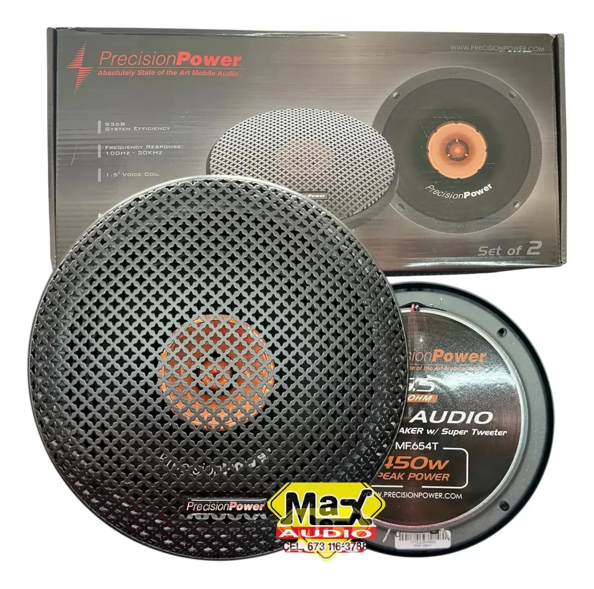 Par médio 6.5 Precision Power 450w Super Tweeteer PMF.654t
