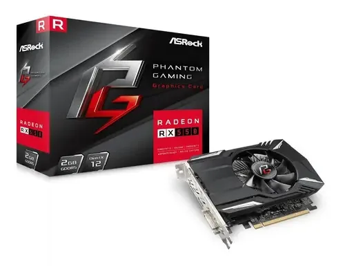 Placa gráfica Asrock Phantom Rx 550 2gb Ddr5