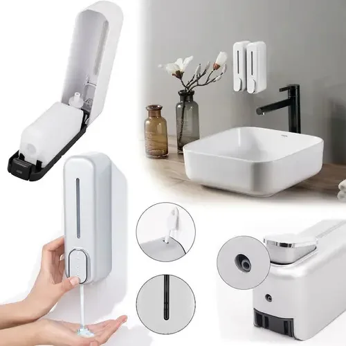 Dispensador de sabonete líquido branco de 350 ml