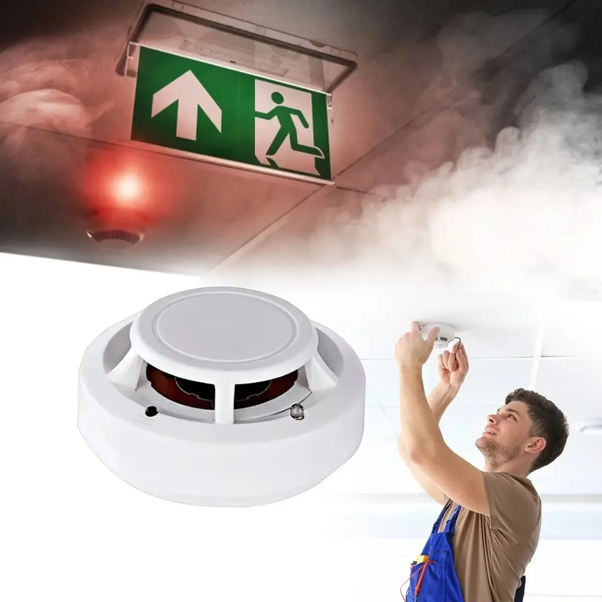 Detector De Humo Inalámbrico 3c Independiente