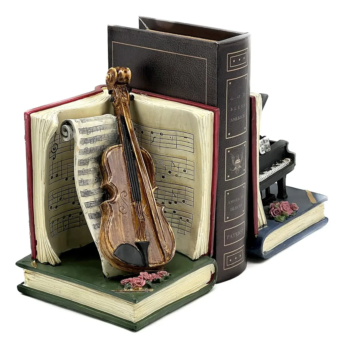 Suportes de livros decorativos Bellaa 20430 para amantes da música