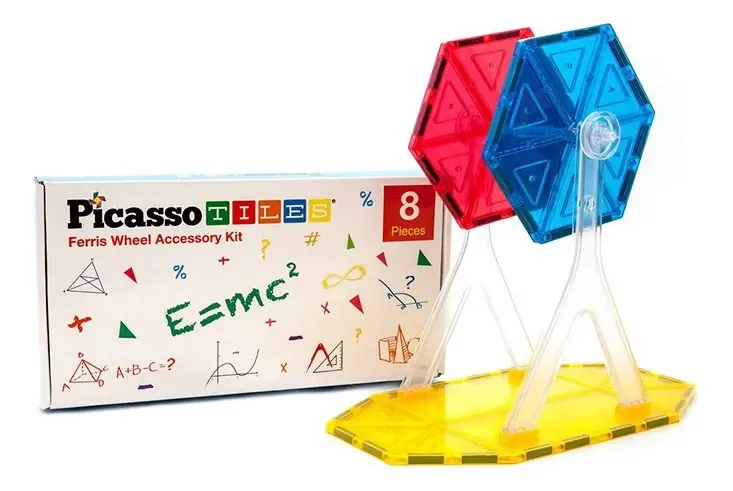 Brinquedos magnéticos Ferris com base de rodas Pt08 Picasso Tiles