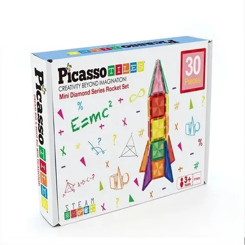 Brinquedos magnéticos Rocket Ptm30 Mini Diamonds de 30 peças