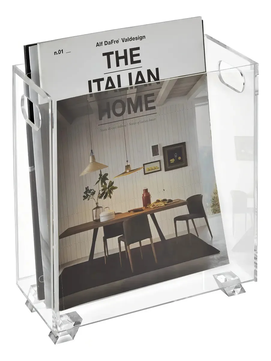 Porta-revistas de Acrílico Transparente Stock Your Home para Casa