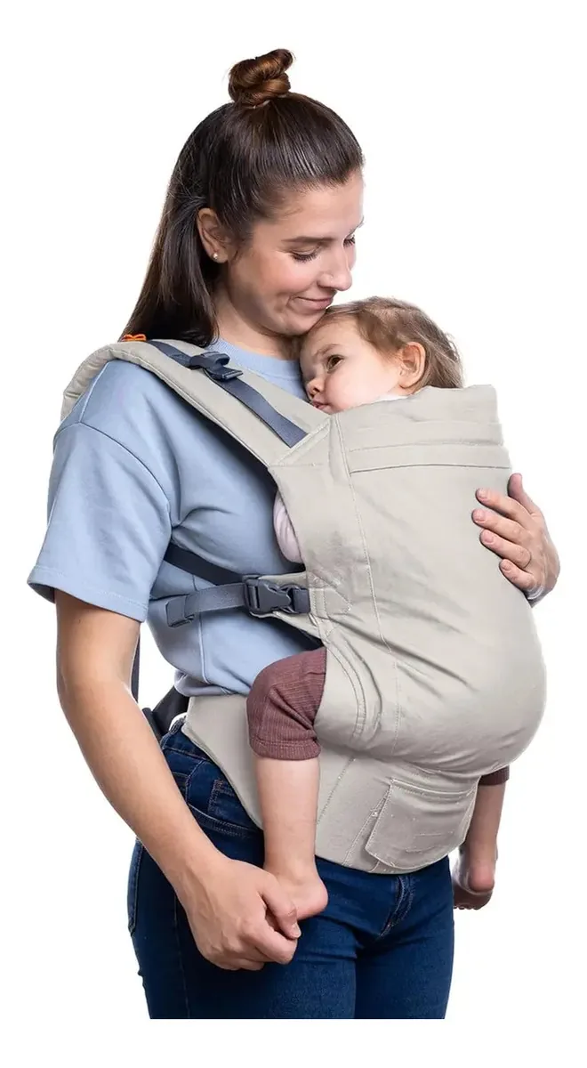 Beco — Porta-bebês ergonômico com assento extra largo, 100% algodão, estilo mochila frontal, leve e respirável
