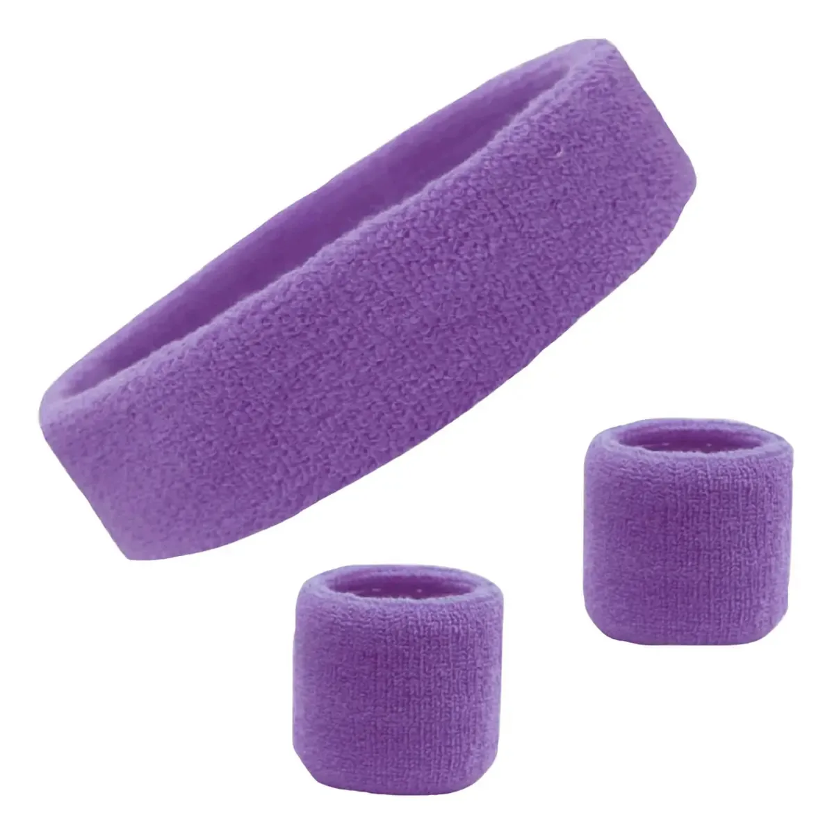 Conjunto de Faixas Esportivas de Algodão Absorventes para Suor