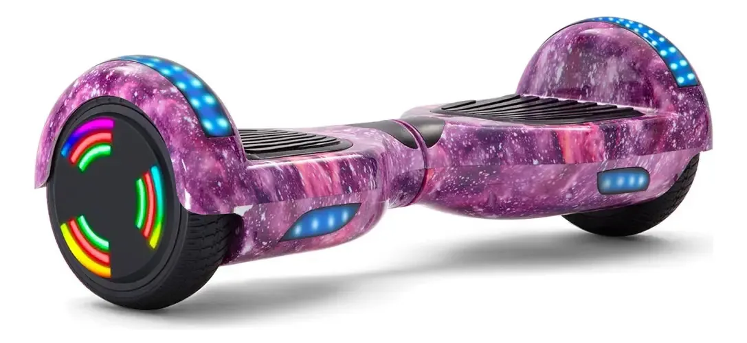Skate elétrico hoverboard Antech K5 Roxo galaxy 6.5"