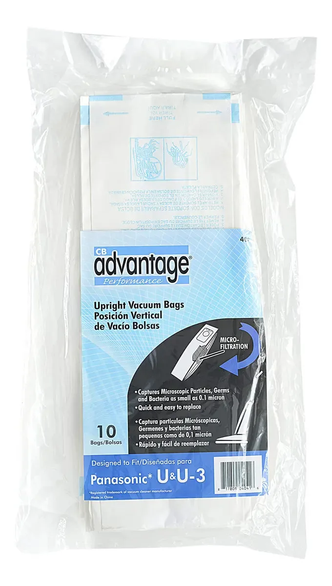 Sacos de Aspirador Verticais de Substituição para Panasonic U