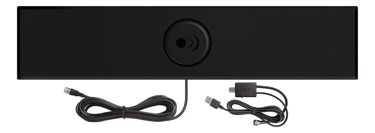 Antenas Antenas Direct Clearstream Horizon Amplificada Interna HDTV, UHF VHF, multidirecional, alcance de 60 milhas com amplificador USB com interruptor Jolt