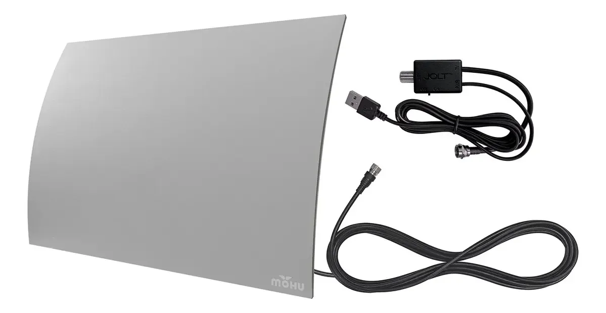 Mohu Curve - Antena de TV interna, alcance de 60 milhas