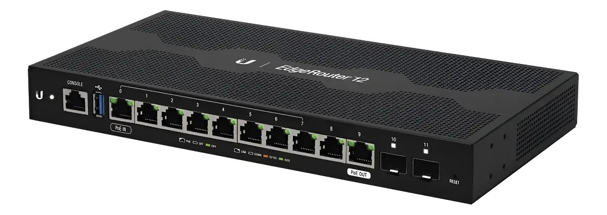 Roteador Ubiquiti EdgeRouter preto