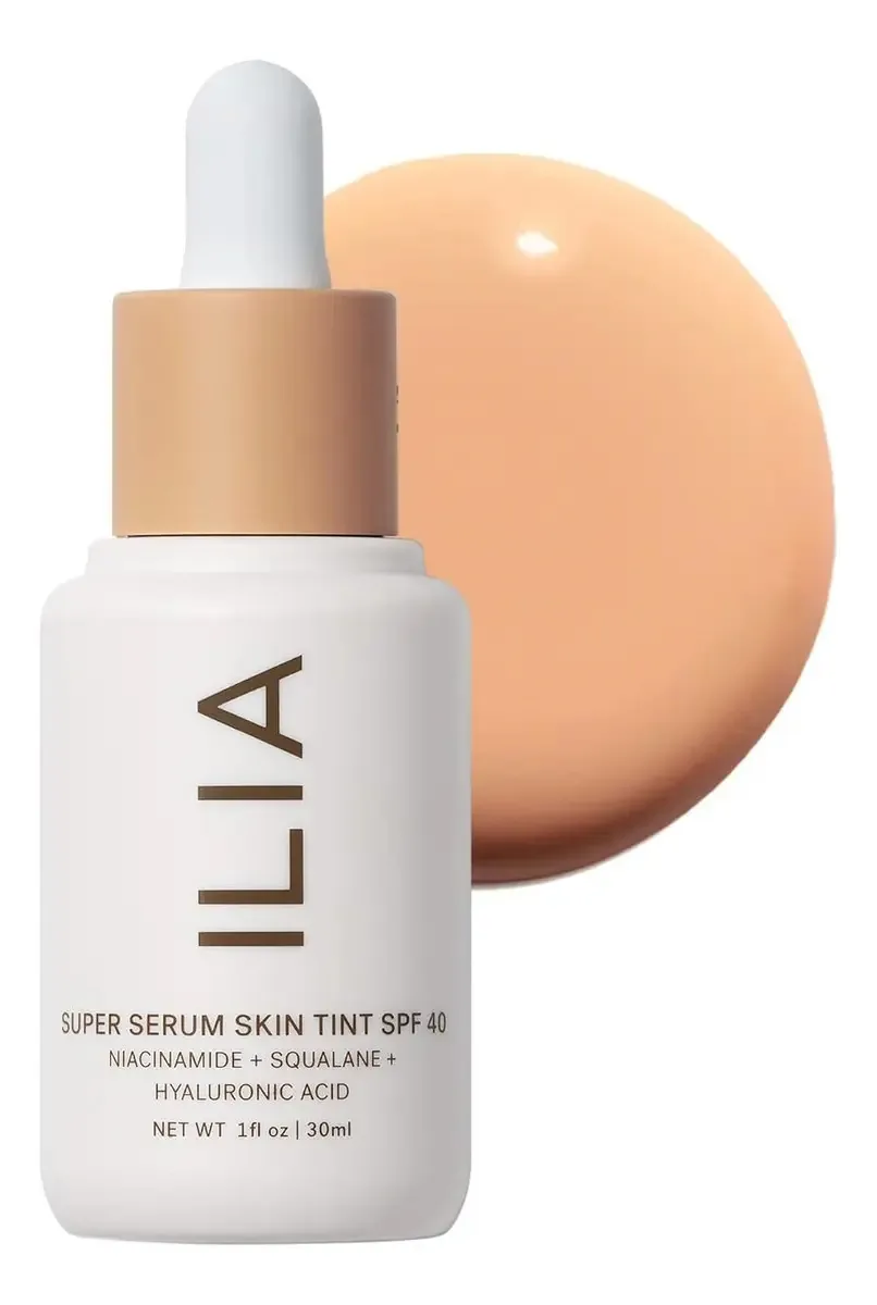 Ilia Tinta De Pele Natural Super Sérum Spf 40 Maquiagem Tom ST06.5 Kai tons claros médios e frescos