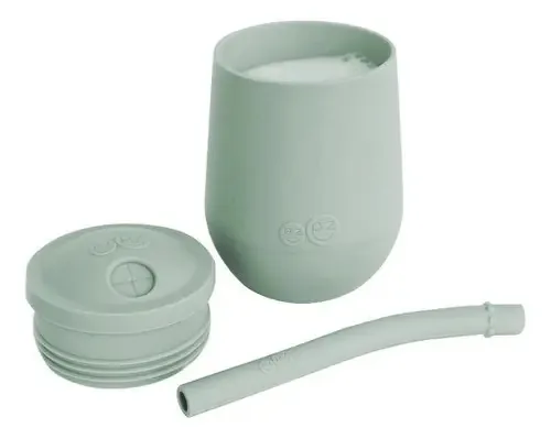 Copo Ezpz Trainer com palha, cor de palha, verde nórdico