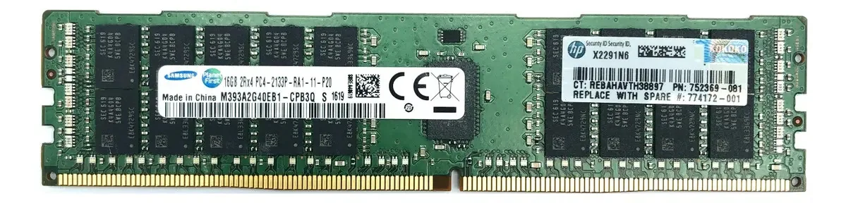 Memória RAM 16GB 1 Samsung M393A2G40EB1-CPB3Q