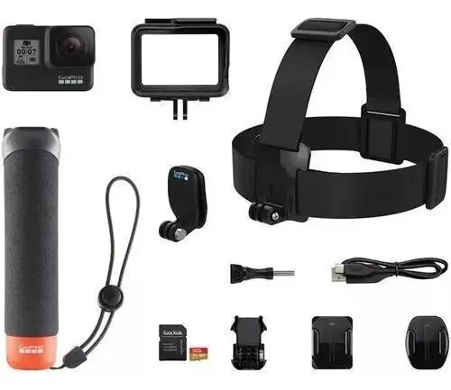 Bundle Gopro Hero 7 Black 4k Chdcb-702 Com Acessórios