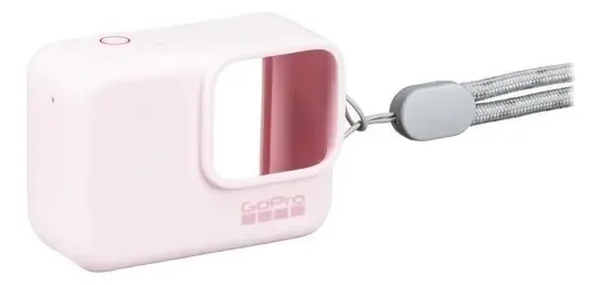 Capa de Silicone e Cordão para GoPro Rosa