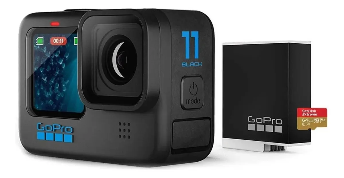 Câmera Gopro Hero 11 Black Specialty Bundle Chdsb-111 Preto