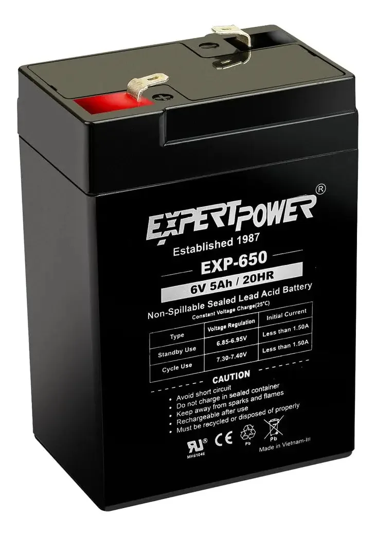 ExpertPower Bateria Recarregável SLA 6V 5Ah