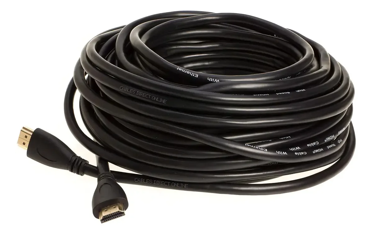 Cabo HDMI de 50 pés Cabos de retorno de áudio Ethernet direto