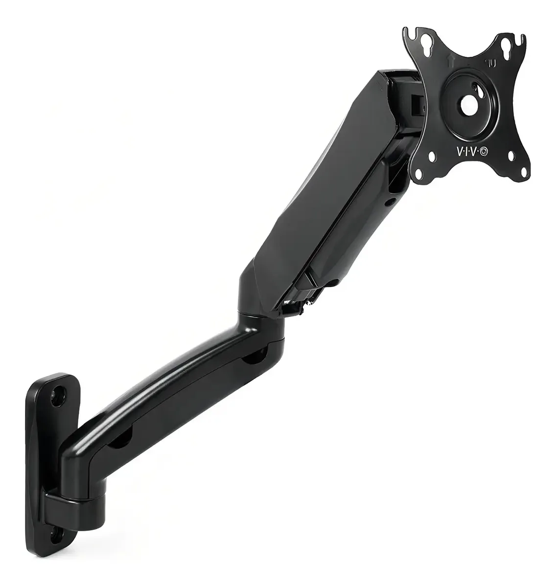 Suporte de parede para monitor com braço pneumático estendido