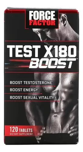 Force Factor Test X180 Boost 120 Tablets Mf Sabor Sem Sabor Sem Sabor