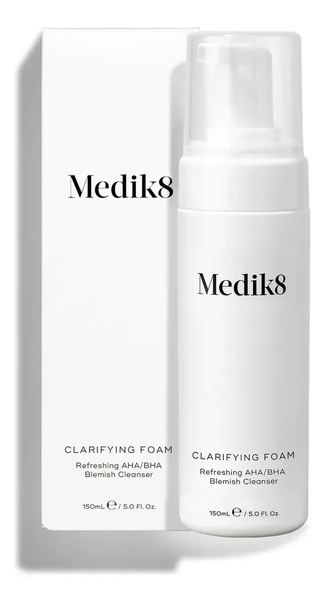 Medik8 Espuma Clareadora, Esfoliante Leve Aha Limpa