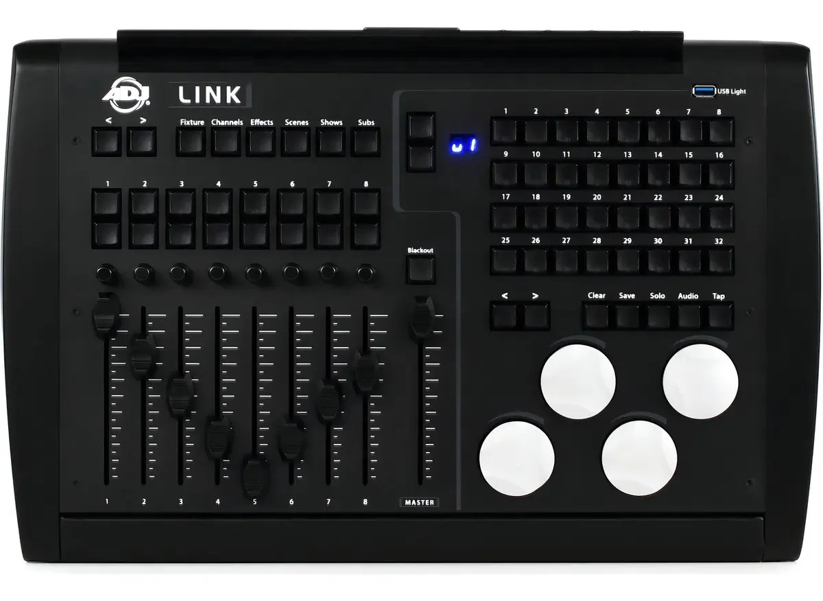 Controlador de hardware Adj Products Link DMX 4-universe, cor preta