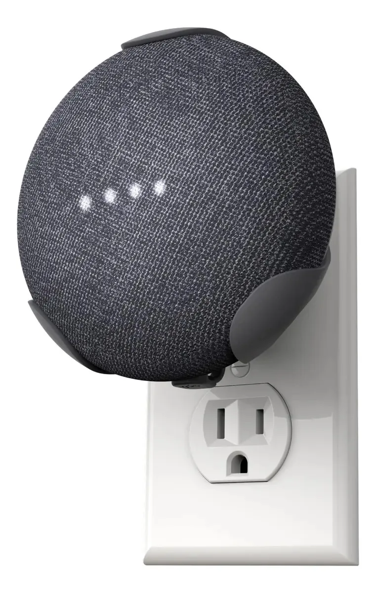 Powerclip - Suporte de saída para Google Nest Mini (carvão vegetal)