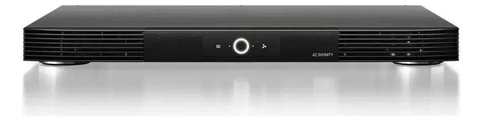 Ac Infinity Aircom S10, Sistema de Ventilação Silencioso de 17 Polegadas com Escape Frontal para Receptores, Amplificadores, DVR, Componentes de Gabinete AV