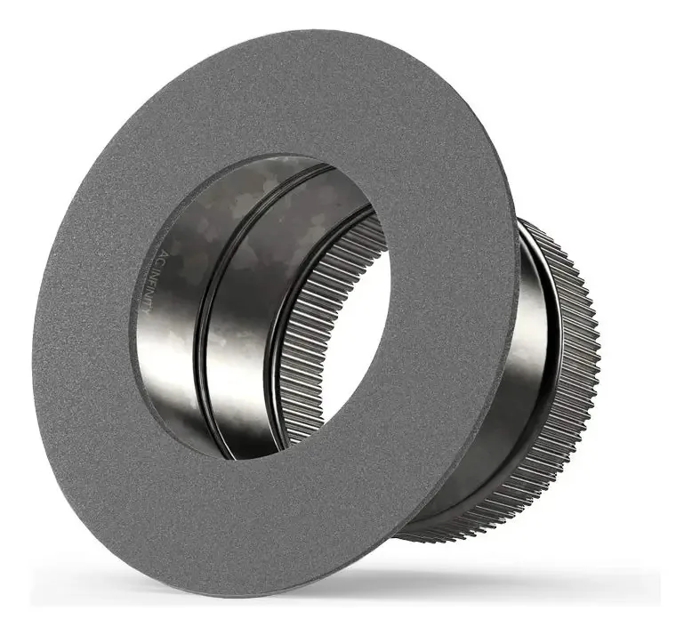 Ac Infinity Colar De Extração De Dutos De 6 Polegadas, Colar De Arranque De Flange De Entrada De Aço Galvanizado Para Dutos De 6 Polegadas Com Secadores E Exaustores