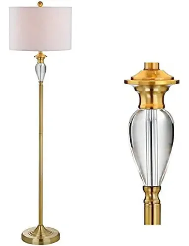 Jonathan & Jyl2030 Uma luminária de chão Transpa Golden Brass