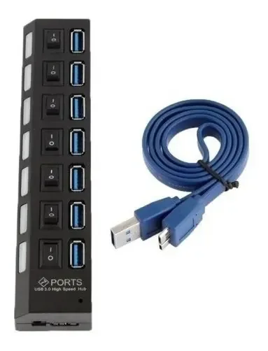 Hub USB MAXI_VENTAS_MEDELLIN Hub USB 3.0 de alta velocidade cor preto