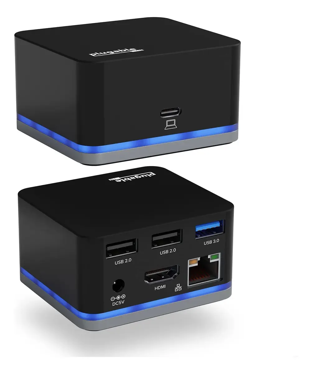 Hub USB C conectável - mini docking station, compatível