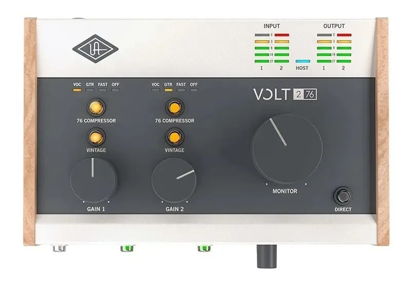 Interface de Áudio USB Universal Audio Volt 276 2x2 192kHz 24bit Cinza
