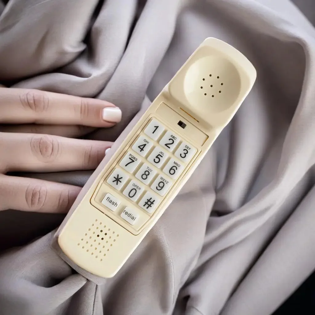 Isoho Telefones de Linha Fixa para Casa, Com Fio, Fácil de Usar, Telefone Grande com Botões para Escritório em Casa, Idosos e Telefone Residencial; Telefone de Computador Analógico