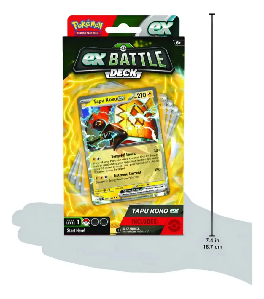 Pokémon Tcg: Tapu Koko Ex Battle Deck em inglês