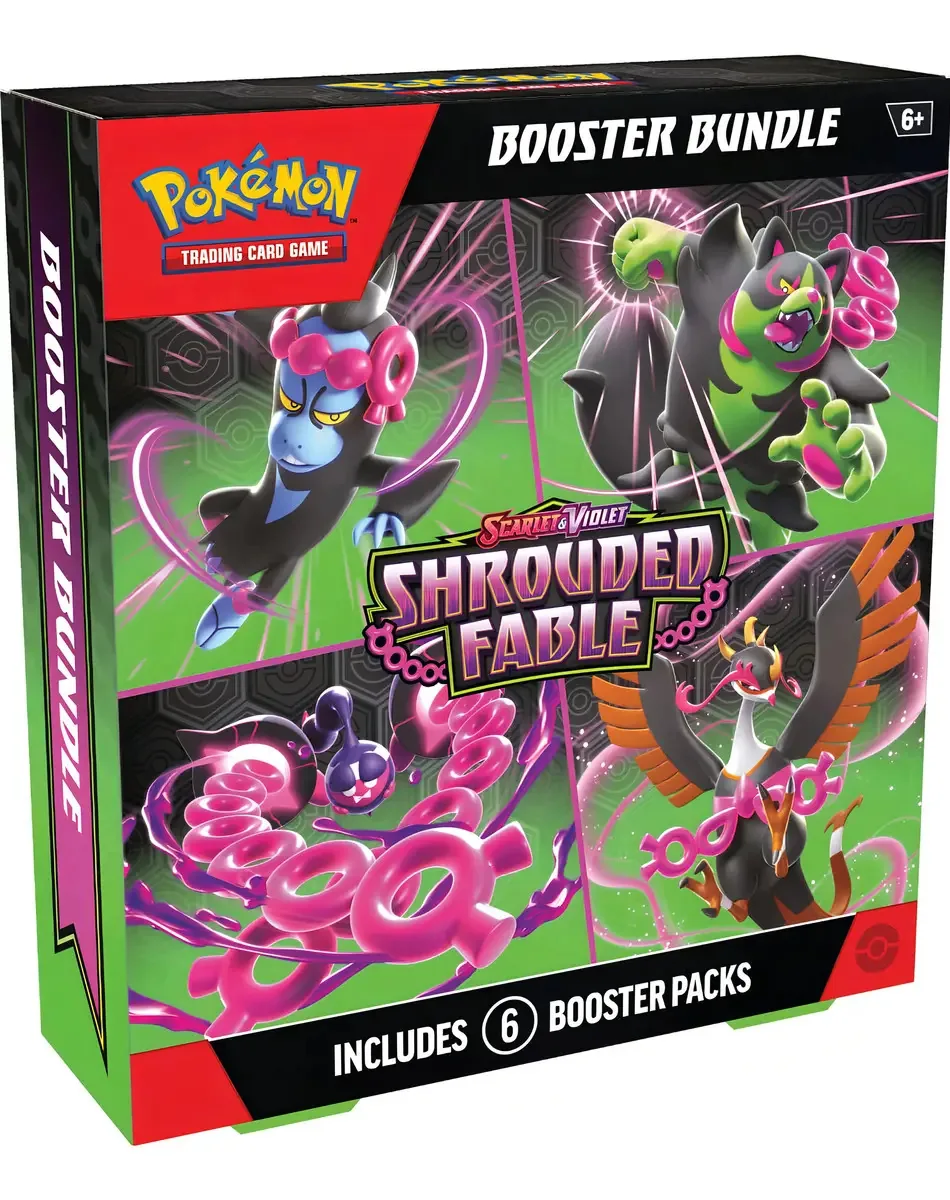Pacote Pokémon Tcg Shrouded Fable Booster com 6 pacotes em inglês