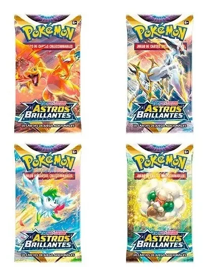 Cartas de Pokémon em 10 cartas Shining Stars