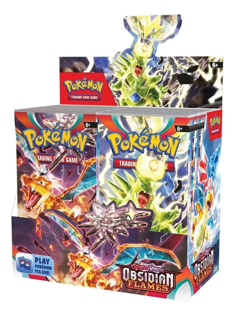Pokémon Tcg exibe chamas de obsidiana