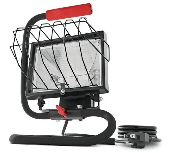 Lâmpada de trabalho halógena, refletor de trabalho 500w