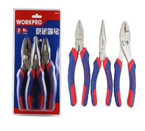 Conjunto de alicates de isolamento pesado de 3 peças - Workpro