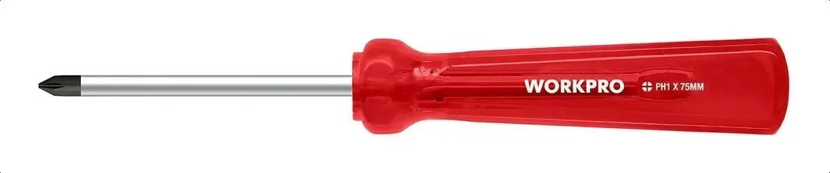 Chave de fenda com ponta chave de fenda cruzada Workpro W021379 com cabo de acetato