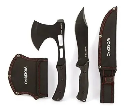 Kit de machado e faca Workpro