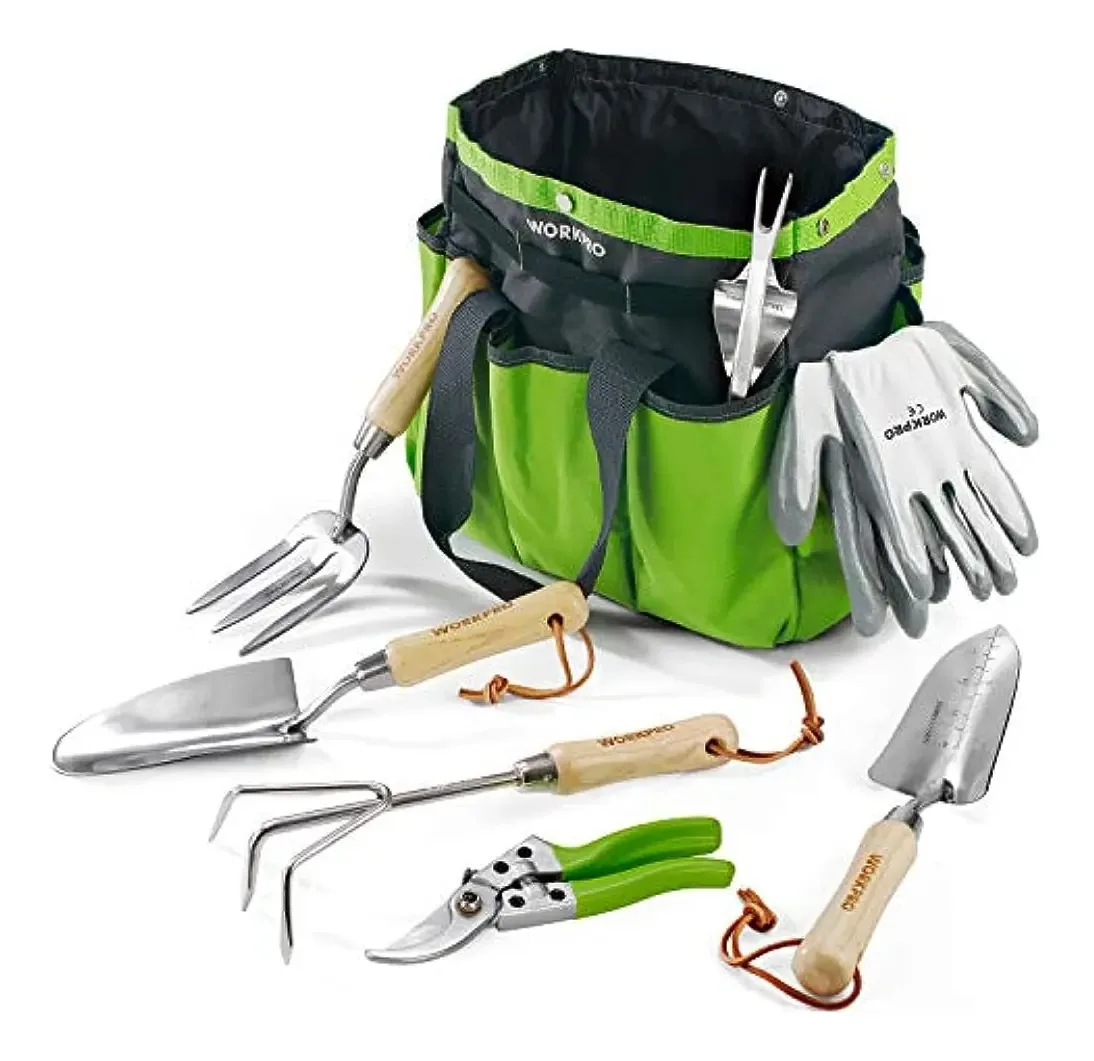 Conjunto de ferramentas de jardim Workpro, 7 peças, ferramenta